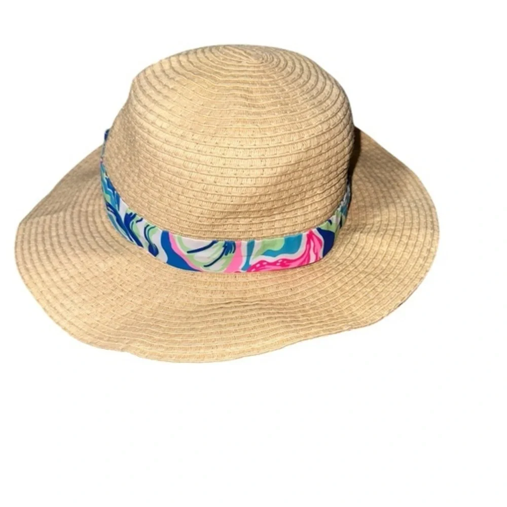 Girl’s Straw Hat with Lilly Pulitzer‎ Style Bow